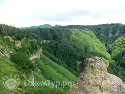 Вид на верхний курортный парк в Кисловодске