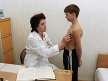 Детское отделение, на приеме у врача