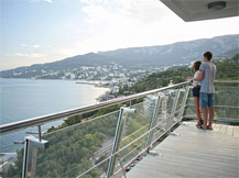 Панорамный вид с балкона